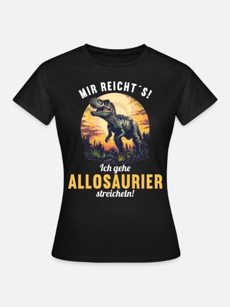 Allosaurier Allosaurus - Frauen T-Shirt - Schwarz