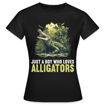 Alligatoren Alligator - Frauen T-Shirt - Schwarz - Vorne - AI Model Female 172 dark (172cm)