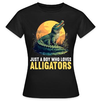 Alligatoren Alligator - Frauen T-Shirt - Schwarz - Vorne - AI Model Female 172 dark (172cm)