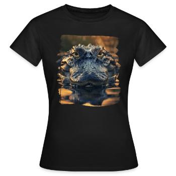 Alligatoren Alligator - Frauen T-Shirt - Schwarz - Vorne - AI Model Female 172 dark (172cm)