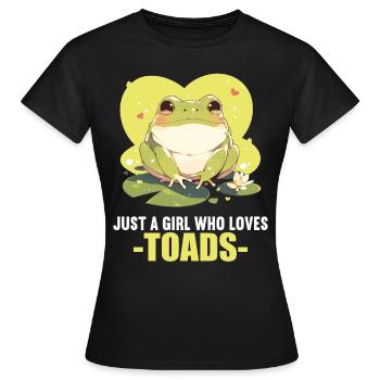 Toad Toads Toad - Women's T-Shirt - black - Front - AI Model Female 172 dark (172cm)