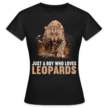 Léopard léopard - T-shirt Femme - noir - Devant - AI Model Female 172 dark (172cm)