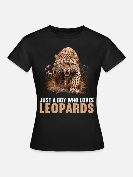 Leoparden Leopard - Frauen T-Shirt - Schwarz