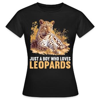 Léopard léopard - T-shirt Femme - noir - Devant - AI Model Female 172 dark (172cm)