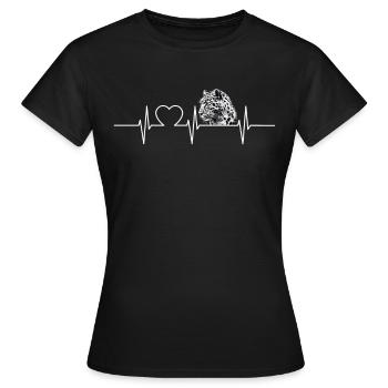 Léopard léopard - T-shirt Femme - noir - Devant - AI Model Female 172 dark (172cm)