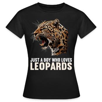 Léopard léopard - T-shirt Femme - noir - Devant - AI Model Female 172 dark (172cm)