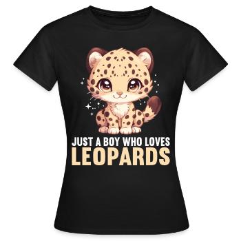 Léopard léopard - T-shirt Femme - noir - Devant - AI Model Female 172 dark (172cm)