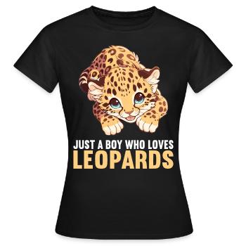 Léopard léopard - T-shirt Femme - noir - Devant - AI Model Female 172 dark (172cm)