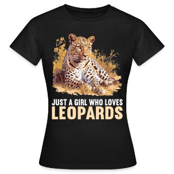 Léopard léopard - T-shirt Femme - noir - Devant - AI Model Female 172 dark (172cm)