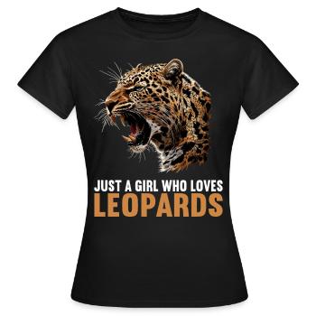 Léopard léopard - T-shirt Femme - noir - Devant - AI Model Female 172 dark (172cm)