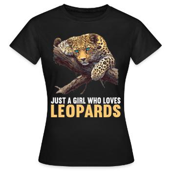 Léopard léopard - T-shirt Femme - noir - Devant - AI Model Female 172 dark (172cm)