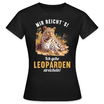 Léopard léopard - T-shirt Femme - noir - Devant - AI Model Female 172 dark (172cm)