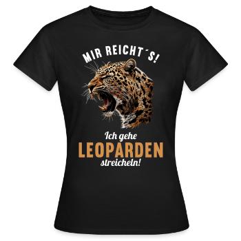 Léopard léopard - T-shirt Femme - noir - Devant - AI Model Female 172 dark (172cm)