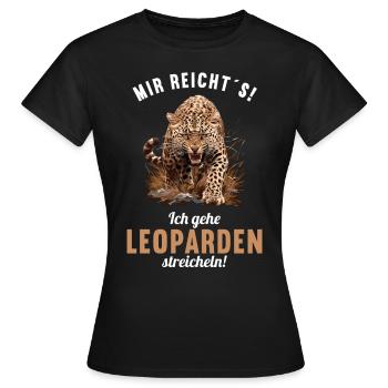 Léopard léopard - T-shirt Femme - noir - Devant - AI Model Female 172 dark (172cm)
