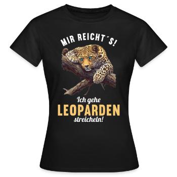 Léopard léopard - T-shirt Femme - noir - Devant - AI Model Female 172 dark (172cm)