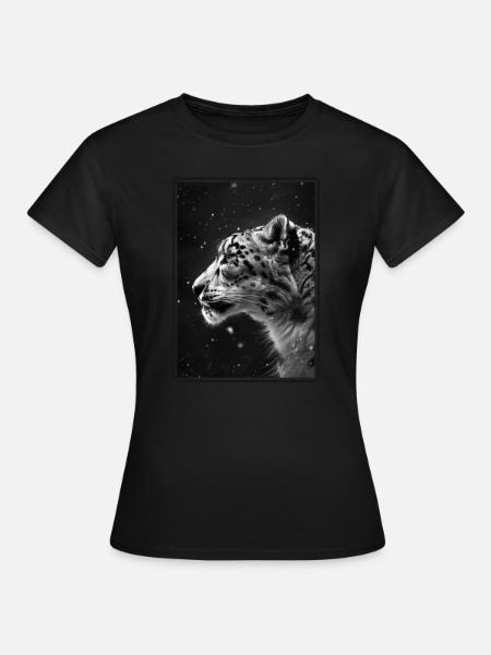 Snow Leopard Schneeleoparden Schneeleopard - Women's T-Shirt - black