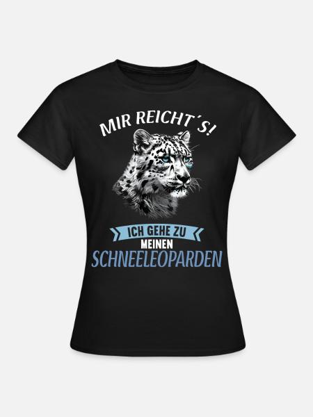 Snow Leopard Schneeleoparden Schneeleopard - Frauen T-Shirt - Schwarz