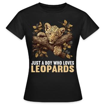 Léopard léopard - T-shirt Femme - noir - Devant - AI Model Female 172 dark (172cm)