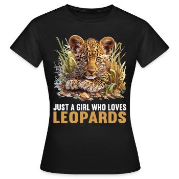 Léopard léopard - T-shirt Femme - noir - Devant - AI Model Female 172 dark (172cm)