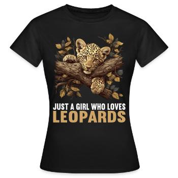 Léopard léopard - T-shirt Femme - noir - Devant - AI Model Female 172 dark (172cm)