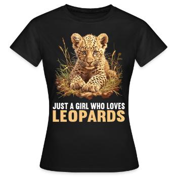 Léopard léopard - T-shirt Femme - noir - Devant - AI Model Female 172 dark (172cm)