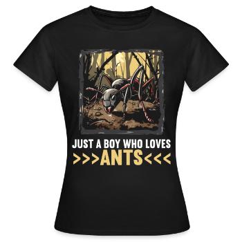 Ant Ameisen Ameise - Frauen T-Shirt - Schwarz - Vorne - AI Model Female 172 dark (172cm)