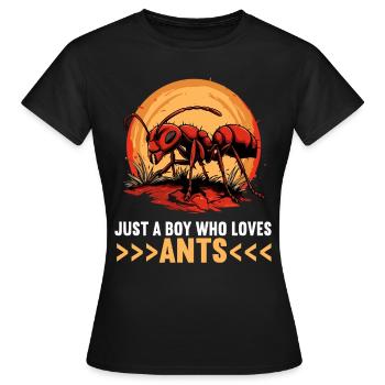 Ant Ameisen Ameise - Frauen T-Shirt - Schwarz - Vorne - AI Model Female 172 dark (172cm)