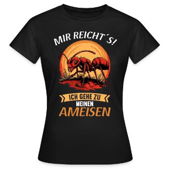 Ant Ameisen Ameise - Frauen T-Shirt - Schwarz - Vorne - AI Model Female 172 dark (172cm)