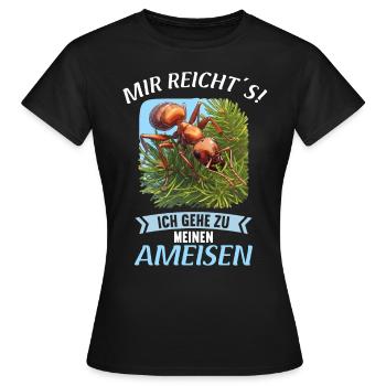Ant Ameisen Ameise - Frauen T-Shirt - Schwarz - Vorne - AI Model Female 172 dark (172cm)