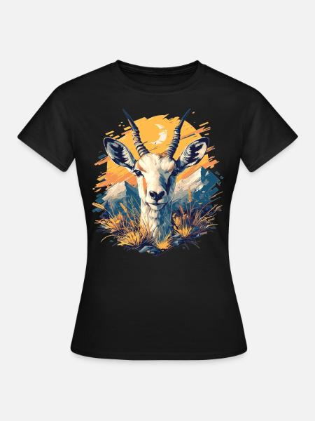 Antelope Antilopen Antilope - Frauen T-Shirt - Schwarz