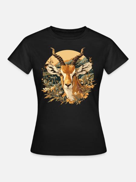 Antelope Antilopen Antilope - Frauen T-Shirt - Schwarz
