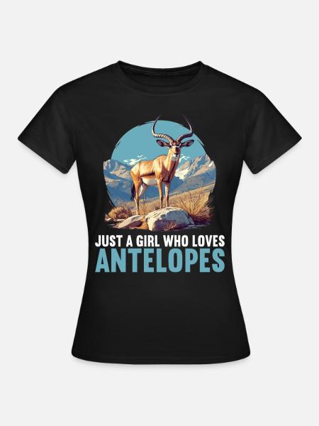 Antelope Antilopen Antilope - Frauen T-Shirt - Schwarz