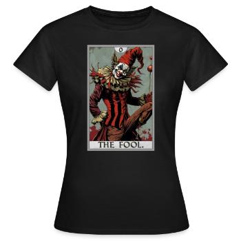 Tarot Cards Tarot Card The Fool The Fool - Women's T-Shirt - black - Front - AI Model Female 172 dark (172cm)