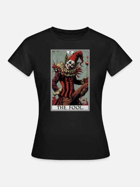 Tarot Cards Tarot Card The Fool The Fool - Women's T-Shirt - black