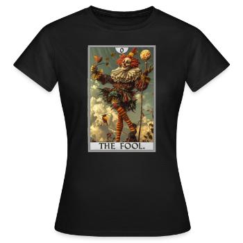 Tarot Cards Tarot Card The Fool The Fool - Women's T-Shirt - black - Front - AI Model Female 172 dark (172cm)