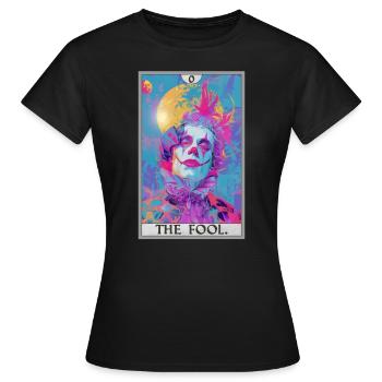 Tarot Cards Tarot Card The Fool The Fool - Women's T-Shirt - black - Front - AI Model Female 172 dark (172cm)