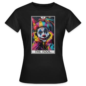 Tarot Cards Tarot Card The Fool The Fool - Women's T-Shirt - black - Front - AI Model Female 172 dark (172cm)