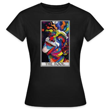 Tarot Cards Tarot Card The Fool The Fool - Women's T-Shirt - black - Front - AI Model Female 172 dark (172cm)