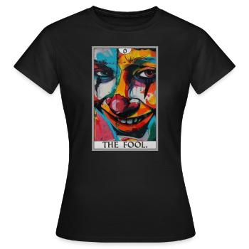 Tarot Cards Tarot Card The Fool The Fool - Women's T-Shirt - black - Front - AI Model Female 172 dark (172cm)