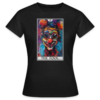 Tarot Cards Tarot Card The Fool The Fool - Women's T-Shirt - black - Front - AI Model Female 172 dark (172cm)