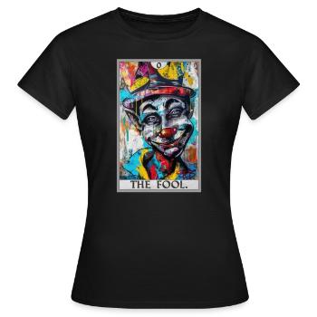 Tarot Cards Tarot Card The Fool The Fool - Women's T-Shirt - black - Front - AI Model Female 172 dark (172cm)