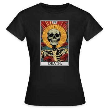 Carte de Tarot, Carte de Tarot, Mort - T-shirt Femme - noir - Devant - AI Model Female 172 dark (172cm)