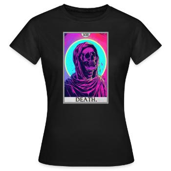 Carte de Tarot, Carte de Tarot, Mort - T-shirt Femme - noir - Devant - AI Model Female 172 dark (172cm)