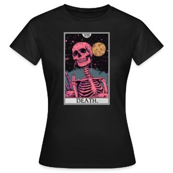 Carte de Tarot, Carte de Tarot, Mort - T-shirt Femme - noir - Devant - AI Model Female 172 dark (172cm)