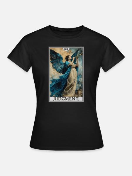 Tarotkarten Tarotkarte 20 Judgment Gericht - Frauen T-Shirt - Schwarz