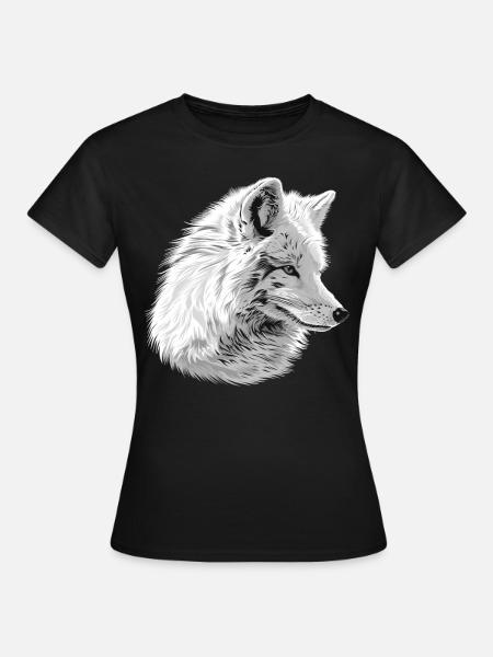 Arctic Fox Polarfüchse Polarfuchs - Frauen T-Shirt - Schwarz