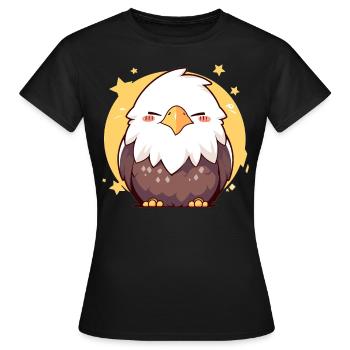 Bald Eagle Weißkopfseeadler - Women's T-Shirt - black - Front - AI Model Female 172 dark (172cm)