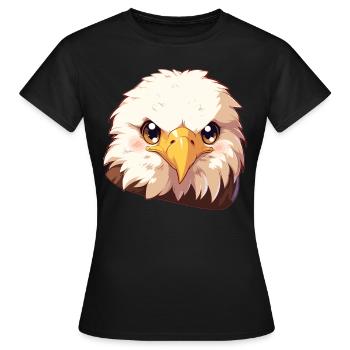 Bald Eagle Weißkopfseeadler - Women's T-Shirt - black - Front - AI Model Female 172 dark (172cm)