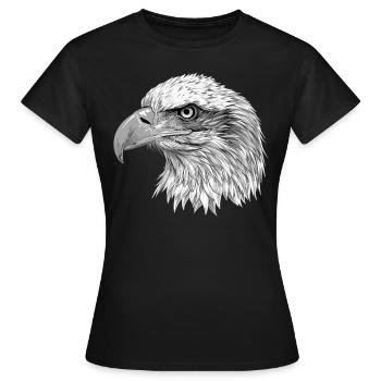Bald Eagle Weißkopfseeadler - Women's T-Shirt - black - Front - AI Model Female 172 dark (172cm)