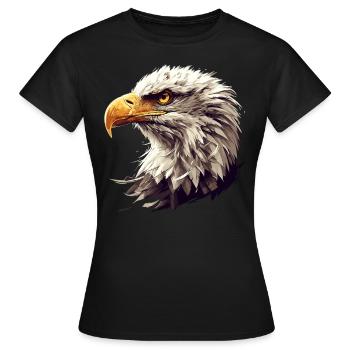 Bald Eagle Weißkopfseeadler - Women's T-Shirt - black - Front - AI Model Female 172 dark (172cm)